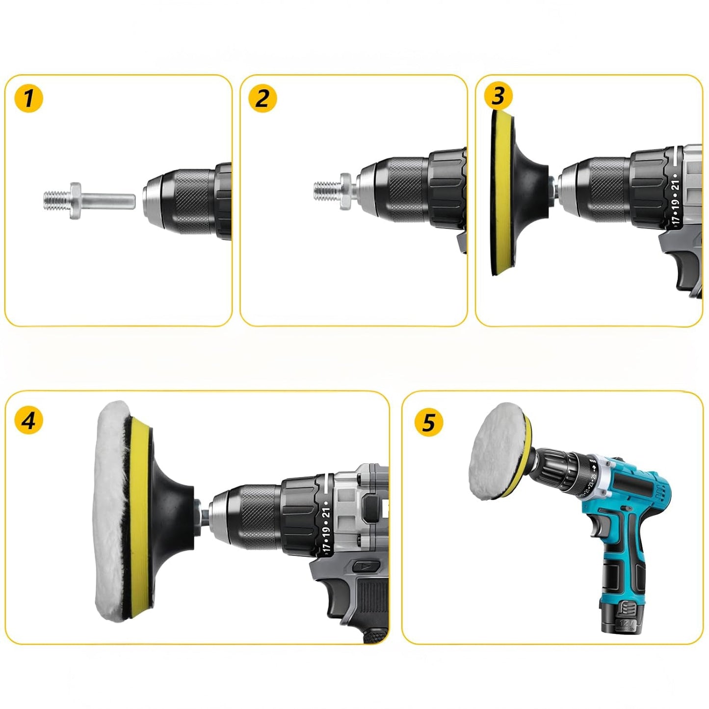 4-piece polishing kit for a perfect shine