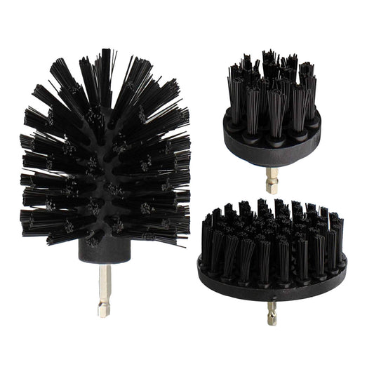 Drill Brush 3-Pack - Hard Moisture Distributor for Effective Cleaning