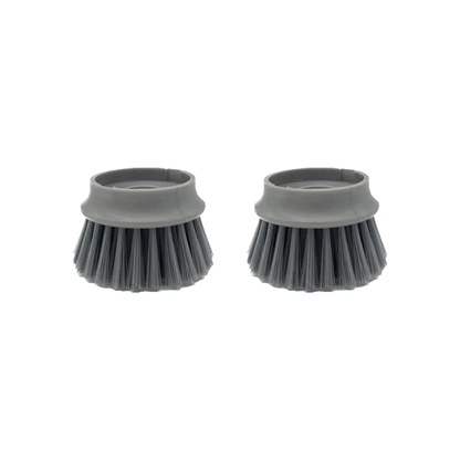 Scrub brush with practical container for easy and efficient cleaning