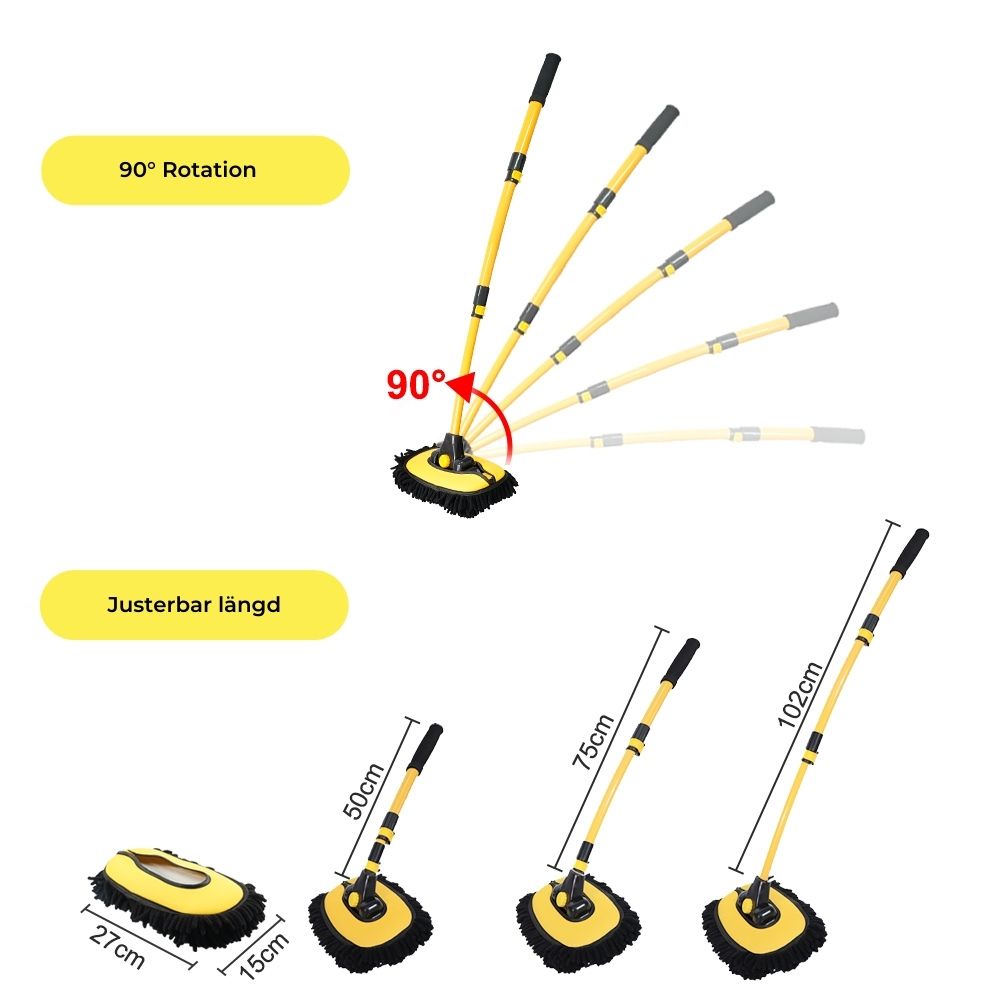 Multifunctional telescopic mop for efficient cleaning