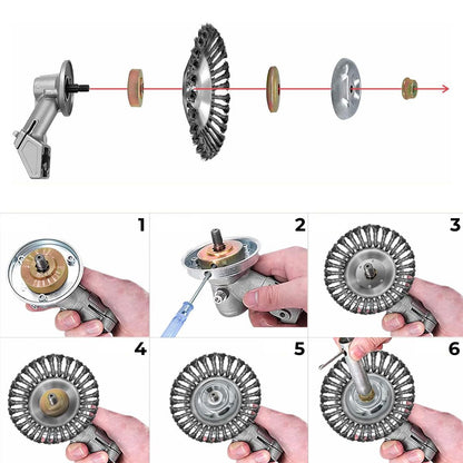 Grov Trimmer Steel Brush – Effective Cleaning for Heavy-Duty Surfaces