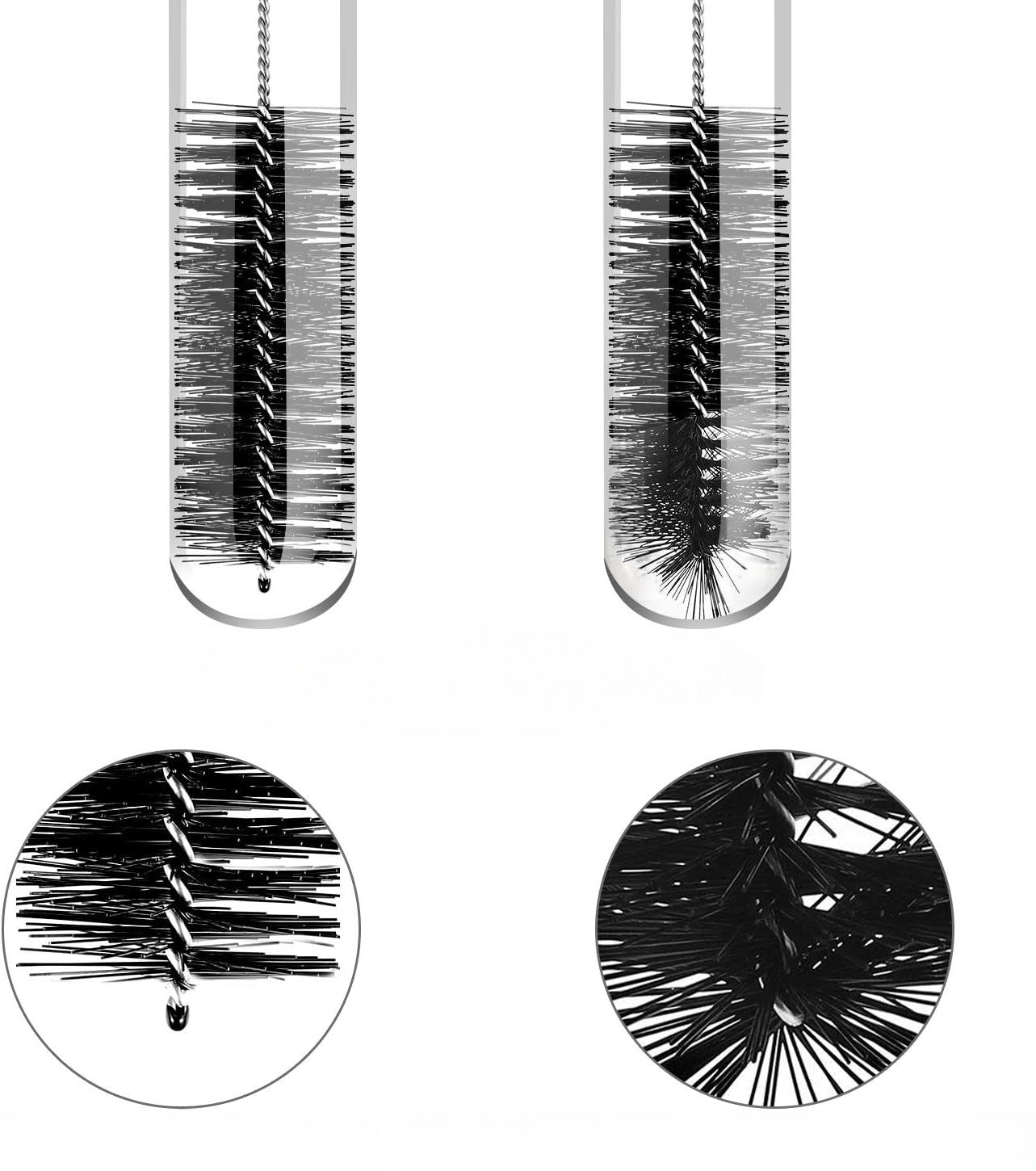 Comb brush for gentle and effective hair cleaning